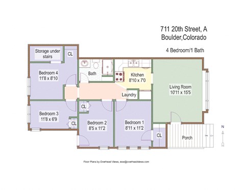 711 20th Street A Floor Plan